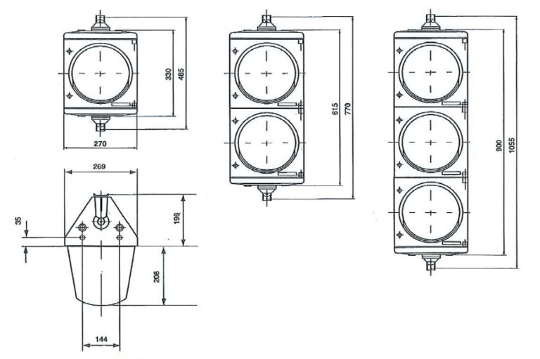 Safelite PH210 Modular Traffic Signal Traffic Group Signals